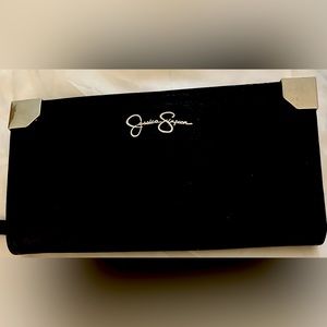 Jessica Simpson Large Black with silver accents Wallet